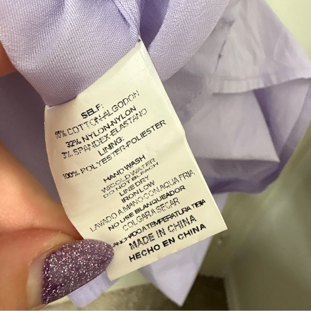 &merci Purple Lavender Puff Sleeve Dress - Picture 7 of 9